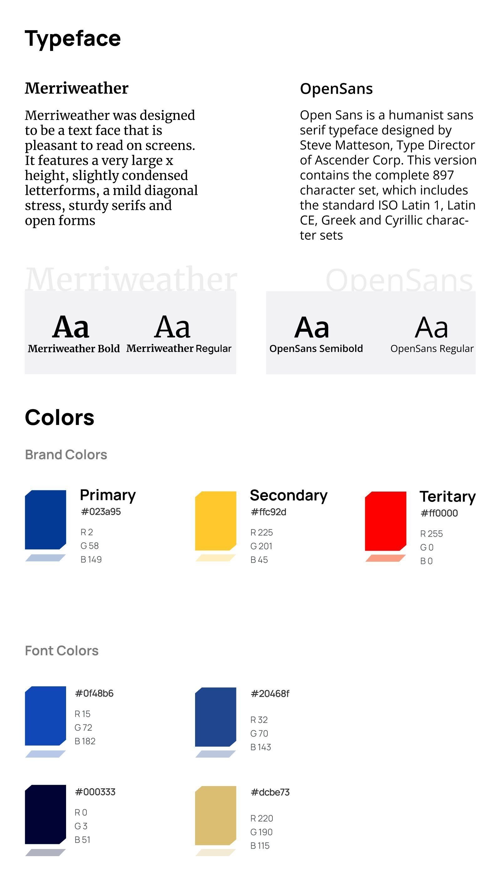 AIS Europe brand guideline page showing typography and primary, secondary and tertiary colours